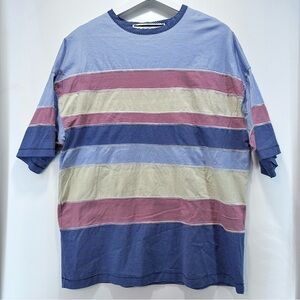 Onitsuka Tiger X Andrea Pompilio Striped T-Shirt Adult‎ Unisex Large Multicolor